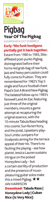 Pigbag Album Review Q April 2013