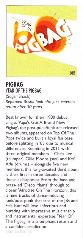 Pigbag Vive le Rock Review