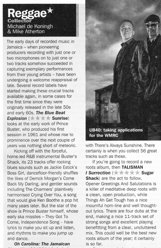 Talisman I-Surrection Record Collector 5 star review Oct 2013