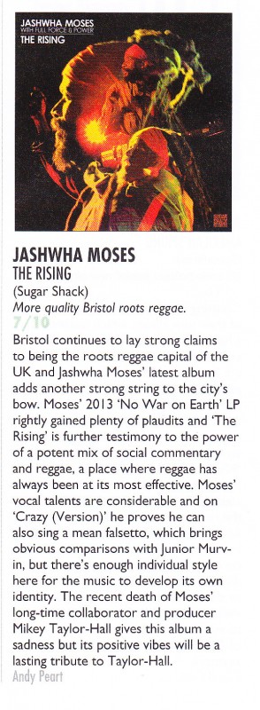 Jashwha Moses Vive le rock review The Rising 7 out of 10